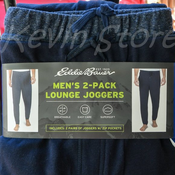 BLUE Eddie Bauer‎ Men’s Jogger, 2-pack - Picture 1 of 4
